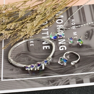 Show details for Zinc Alloy Platinum Plated 4 Piece Jewelry Set from Certified Factory