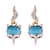 Picture of Pretty Opal Rose Gold Plated Dangle Earrings