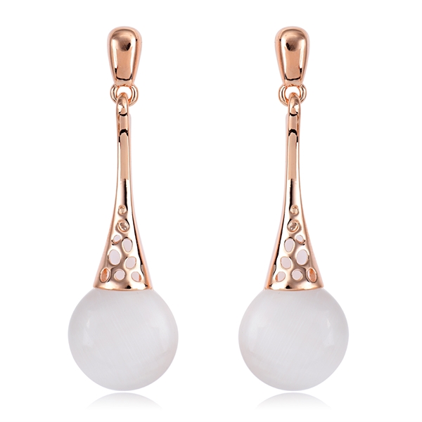 Picture of Great Opal White Dangle Earrings