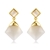 Picture of Featured White Opal Dangle Earrings with Full Guarantee