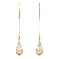 Picture of Delicate Opal Zinc Alloy Dangle Earrings