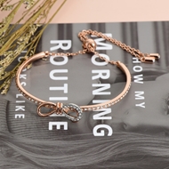 Show details for Fashion Rose Gold Plated Fashion Bracelet of Original Design