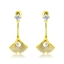 Show details for Buy Gold Plated Cubic Zirconia Dangle Earrings with Wow Elements