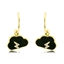 Show details for Top Cubic Zirconia Copper or Brass Dangle Earrings