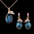 Picture of Zinc Alloy Pink Necklace and Earring Set with Full Guarantee