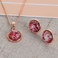 Picture of Filigree Casual Rose Gold Plated Necklace and Earring Set