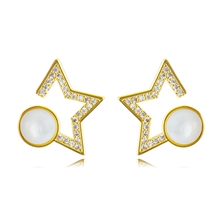 Show details for Good Quality Cubic Zirconia Casual Stud Earrings