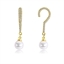 Show details for Unique Cubic Zirconia White Dangle Earrings