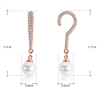 Picture of Copper or Brass Rose Gold Plated Dangle Earrings at Great Low Price
