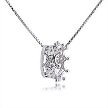 Show details for Trendy Platinum Plated Copper or Brass Pendant Necklace Online Shopping