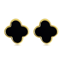 Show details for Brand New Black Classic Stud Earrings with Full Guarantee