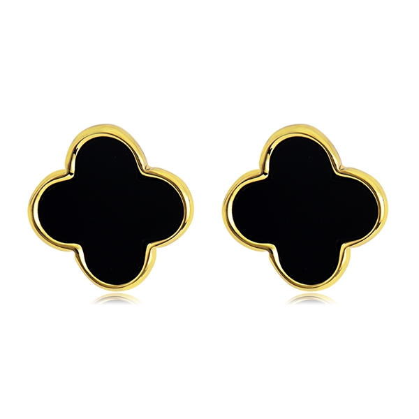 Picture of Brand New Black Classic Stud Earrings with Full Guarantee