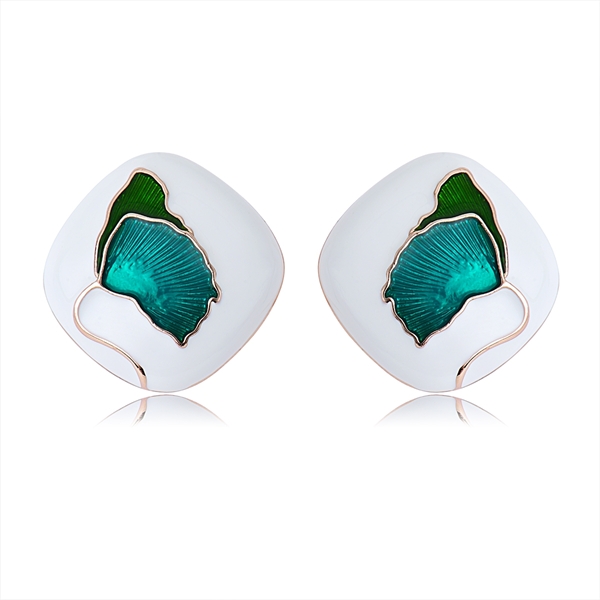 Picture of Zinc Alloy Green Stud Earrings with Low MOQ