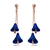 Picture of Good Enamel Gold Plated Dangle Earrings