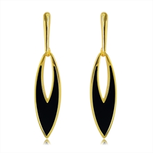 Show details for Most Popular Enamel Black Dangle Earrings
