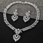 Show details for Delicate Big White Necklace and Earring Set