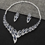 Show details for Most Popular Cubic Zirconia Copper or Brass Necklace and Earring Set