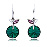 Picture of Pretty Artificial Crystal Platinum Plated Dangle Earrings