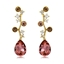 Show details for Pretty Artificial Crystal Pink Dangle Earrings
