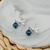 Picture of Distinctive Blue Copper or Brass Dangle Earrings with No-Risk Refund