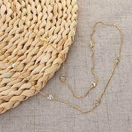 Show details for Copper or Brass Casual Long Chain Necklace in Exclusive Design