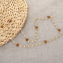 Show details for Famous Casual Yellow Long Chain Necklace