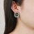 Picture of Copper or Brass Platinum Plated Stud Earrings in Flattering Style