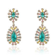 Show details for Shop Gold Plated Cubic Zirconia Dangle Earrings with Wow Elements