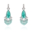 Show details for Nice Cubic Zirconia Platinum Plated Dangle Earrings
