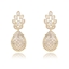 Show details for Copper or Brass Cubic Zirconia Dangle Earrings at Great Low Price