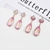 Picture of Irresistible Pink Gold Plated Dangle Earrings For Your Occasions