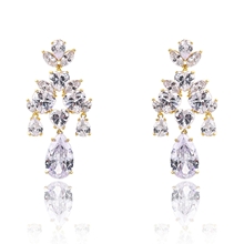 Show details for Beautiful Cubic Zirconia Luxury Dangle Earrings