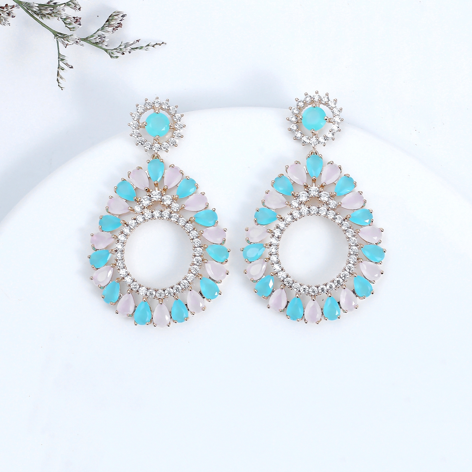 Fancy Casual Copper or Brass Dangle Earrings