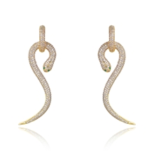Show details for Inexpensive Gold Plated White Dangle Earrings from Reliable Manufacturer