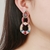 Picture of Nickel Free Platinum Plated Copper or Brass Dangle Earrings with No-Risk Refund