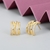 Picture of Copper or Brass White Stud Earrings from Certified Factory