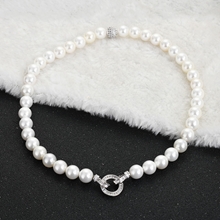 Show details for Attractive White Classic Pendant Necklace For Your Occasions