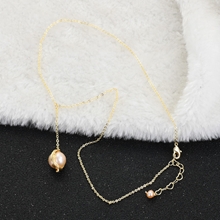 Show details for Classic Gold Plated Pendant Necklace of Original Design