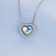 Show details for Charming Colorful Platinum Plated Pendant Necklace As a Gift