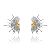 Show details for Copper or Brass Luxury Big Stud Earrings with Full Guarantee