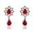 Picture of Unique Cubic Zirconia Red Dangle Earrings