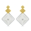 Show details for Zinc Alloy Geometric Dangle Earrings From Reliable Factory