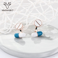 Picture of Zinc Alloy Blue Big Stud Earrings From Reliable Factory