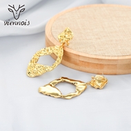 Picture of Pretty Big Gold Plated Dangle Earrings