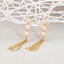 Show details for Famous Medium Gold Plated Dangle Earrings