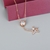 Picture of Copper or Brass Rose Gold Plated Pendant Necklace Factory Direct Supply