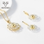 Show details for Impressive Gold Plated Casual Necklace and Earring Set with Low MOQ