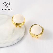 Show details for Classic White Stud Earrings Online Only