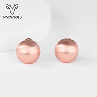 Picture of Rose Gold Plated Fashion Stud Earrings Factory Supply