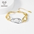 Picture of Zinc Alloy Gold Plated Fashion Bracelet in Flattering Style